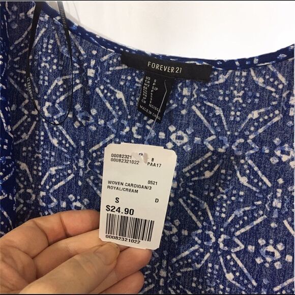 Forever 21 open woven cardigan S - Picture 4 of 4
